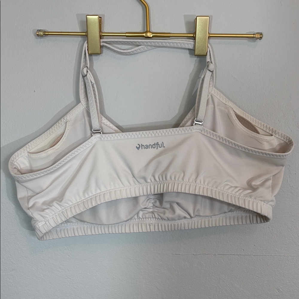 Handful White Sports Bra Size Large - Picture 3 of 8